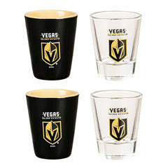 Vegas Golden Knights 4-Piece Ceramic and Gs 2oz. Shot Gs Set