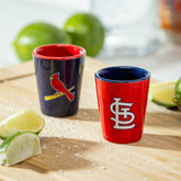 St Louis Cardinals 4-Piece Ceramic 2oz. Shot Glass Set