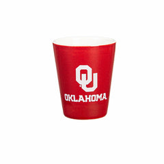 University of Oklahoma 4-Piece Ceramic and Glass 2oz. Shot Glass Set