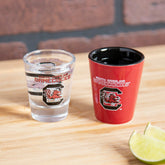 University of South Carolina 4-Piece Ceramic and Glass 2oz. Shot Glass