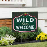 Minnesota Wild Coroplast Yard Sign, "Fans Welcome"