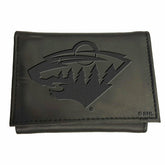 Minnesota Wild, Tri-Fold Wallet, Black