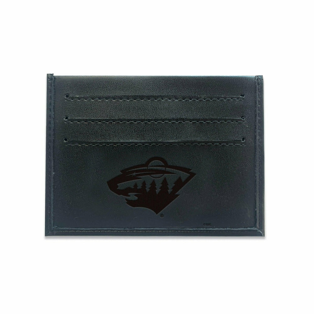 Front Pocket Wallet w/ RFID Blocking, Minnesota Wild, Black