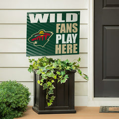 Minnesota Wild Coroplast Yard Sign "Fans Play Here"