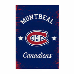 Montreal Canadiens Wood Wall Sign, 16x24
