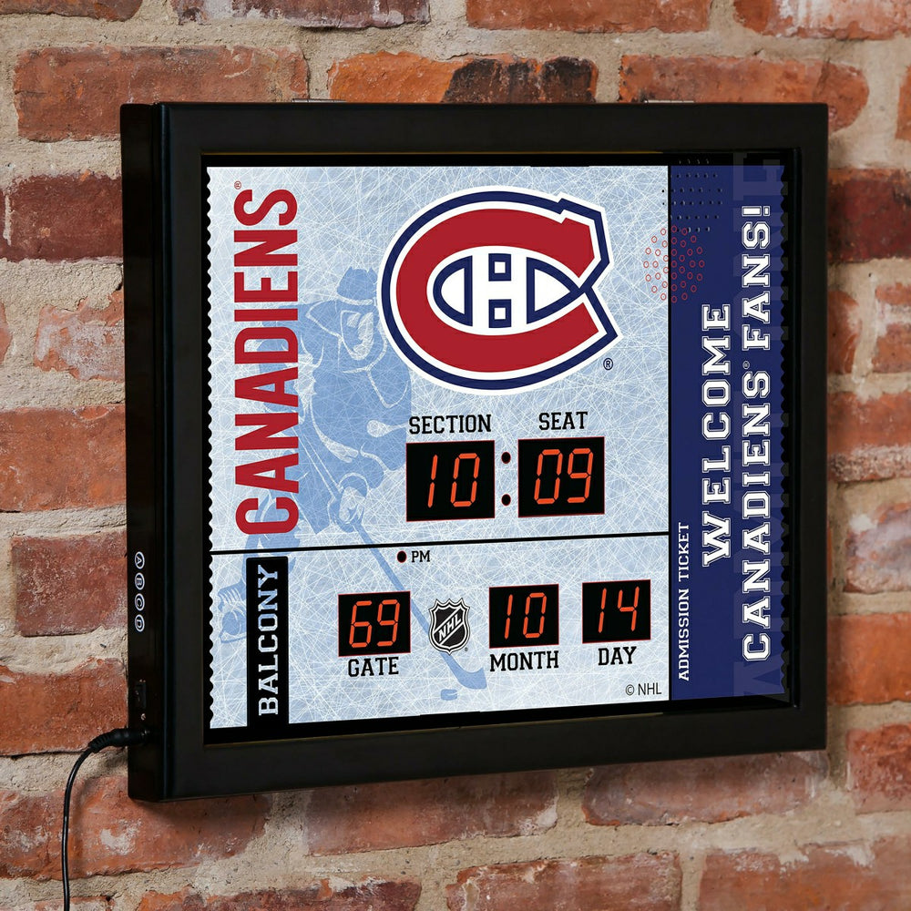 Scoreboard Wall Clock, Montreal Canadiens