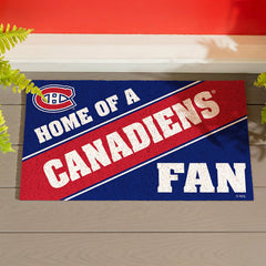 Montreal Canadiens, PVC Mat COLOR, Home of a Fan