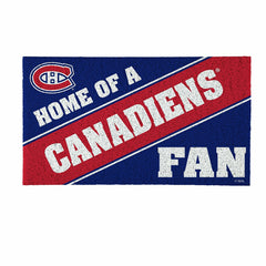 Montreal Canadiens, PVC Mat COLOR, Home of a Fan