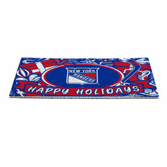 New York Rangers Holiday PVC Mat, 28"x16"
