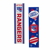 New York Rangers 47" Double Sided Leaner, Christmas