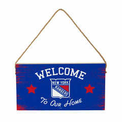 New York Rangers Wood Wall Sign, 6x11