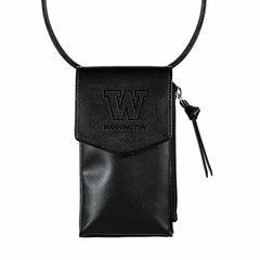 Universitiy of Washington, Cross Body Wallet, Black