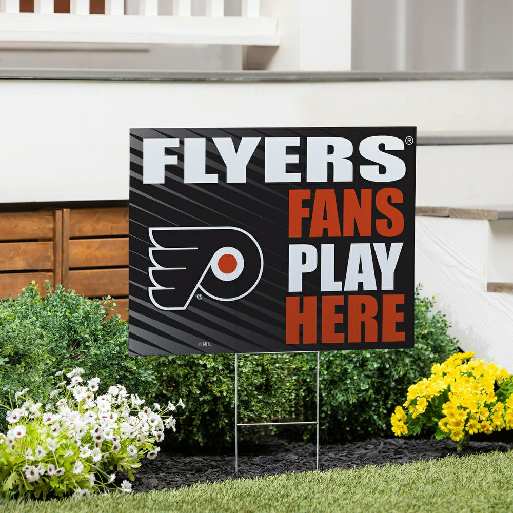 Philadelphia Flyers Coroplast Yard Sign "Fans Play Here"