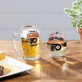 Stemless 17OZ Glass & Tankard 16OZ Gift Set, Philadelphia Flyers