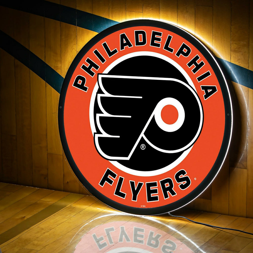LED Wall Decor, Round, Philadelphia Flyers