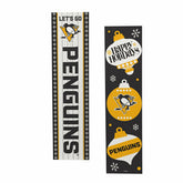 47" Double Sided Leaner, Pittsburgh Penguins, Christmas