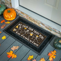 Pittsburgh Penguins Flocked Coir Halloween Sassafras Switch Mat, 22"x1