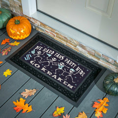 Seattle Kraken Flocked Coir Halloween Sassafras Switch Mat, 22"x10"