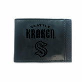 Front Pocket Wallet w/ RFID Blocking, Seattle Kraken, Black