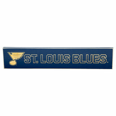 St Louis Blues Engraved Wood Sign, 3.5" x 18"