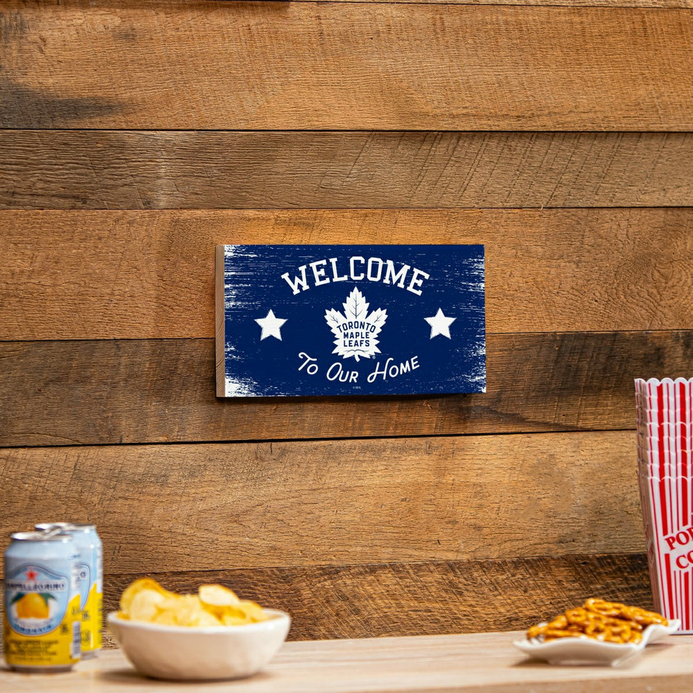 Toronto Maple Leafs Wood Wall Sign, 6x11