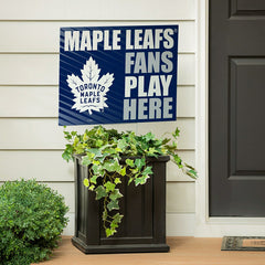 Toronto Maple Leafs Coroplast Yard Sign "Fans Play Here"