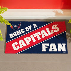 Washington Capitals, PVC Mat COLOR, Home of a Fan