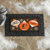 Baltimore Orioles Holiday Flocked Coir Sassafras Switch Mat, 22"x10"