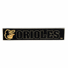 Baltimore Orioles Engraved Wood Sign, 3.5" x 18"