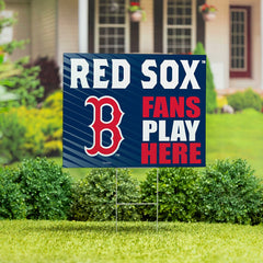 Boston Red Sox Coroplast Yard Sign "Fans Play Here"