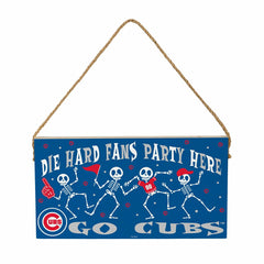 Chicago Cubs Halloween Wood Wall Sign, 6x11