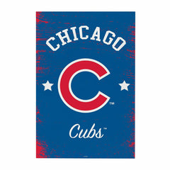 Chicago Cubs Wood Wall Sign, 16x24