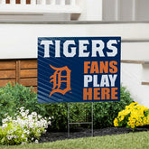 Detroit Tigers Coroplast Yard Sign "Fans Play Here"