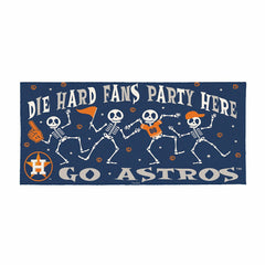 Houston Astros Flocked Coir Halloween Sassafras Switch Mat, 22"x10"