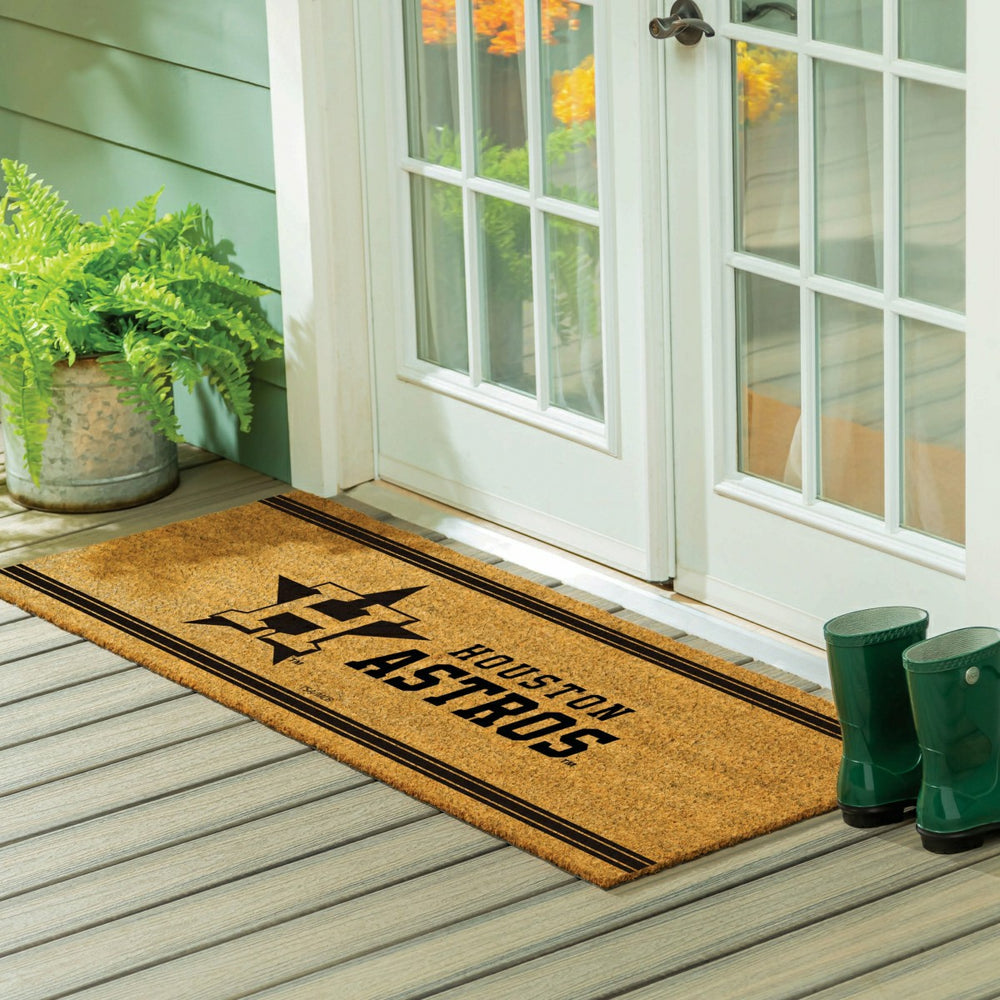 Houston Astros Extra Large One Color Coir Mat, 60"x24"
