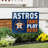 Houston Astros Coroplast Yard Sign "Fans Play Here"