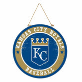 Kansas City Royals Round Door Décor with Hanging Rope, 18x18