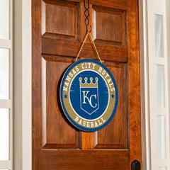 Kansas City Royals Round Door Décor with Hanging Rope, 18x18