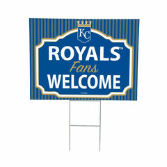 Kansas City Royals Coroplast Yard Sign, "Fans Welcome"