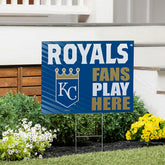 Kansas City Royals Coroplast Yard Sign "Fans Play Here"