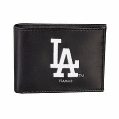 Los Angeles Dodgers Black Bi-Fold Embroidered Wallet w/ RFID Blocking
