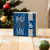 Los Angeles Dodgers Block, Holiday, 6x6