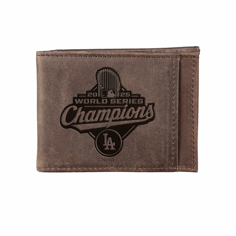 Los Angeles Dodgers, World Series 2025 Front Pocket Wallet, Brown