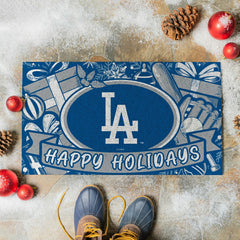 Los Angeles Dodgers Holiday PVC Mat, 28"x16"