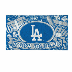 Los Angeles Dodgers Holiday PVC Mat, 28"x16"