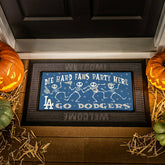 Los Angeles Dodgers Flocked Coir Halloween Sassafras Switch Mat, 22"x1
