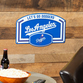 Los Angeles Dodgers USA Embossed Steel Wall Sign, 11" x 17"