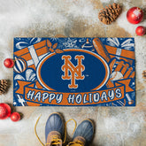 New York Mets Holiday PVC Mat, 28"x16"