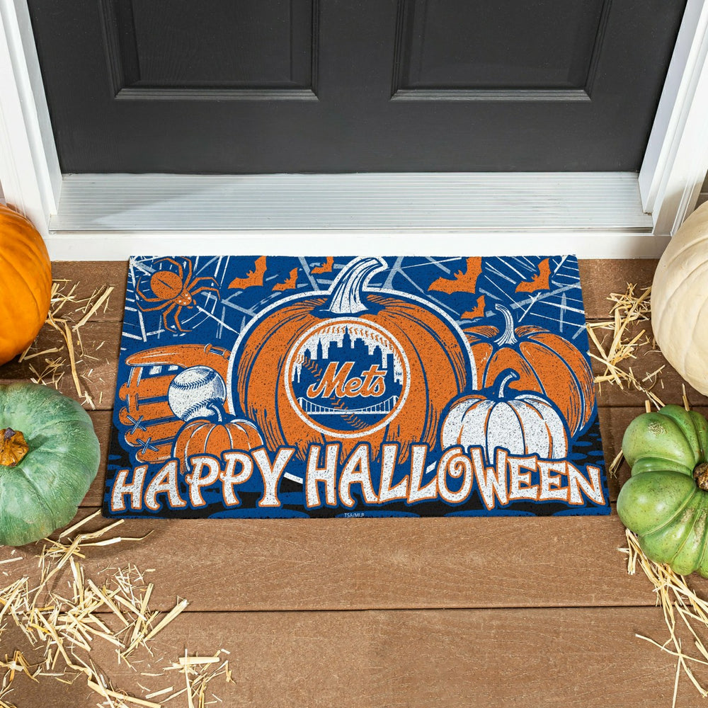 New York Mets Halloween PVC Mat, 28"x16"