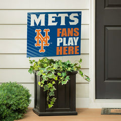 New York Mets Coroplast Yard Sign "Fans Play Here"